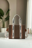 ZEMIMAAS Modern Muse Dark Brown canvas tote bag, view 2