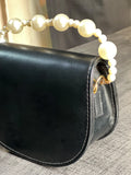 ZEMIMAAS Black Midnight Pearl pu leather handbag, view 6