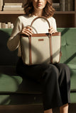 ZEMIMAAS Jute Tan Brown tote bag, view 2