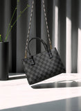 ZEMIMAAS Mini Checkered Black canvas handbag, view 2