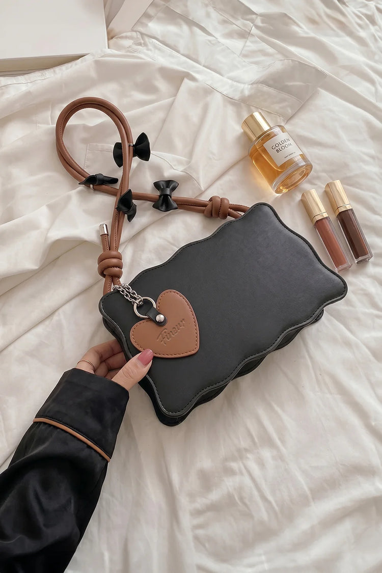 Zemimaas Handbag Baggie - Black (Brown Strap)
