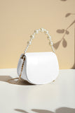 ZEMIMAAS White Midnight Pearl pu leather handbag, view 4