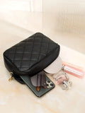 ZEMIMAAS Urban Chic Black pu leather crossbody bag, view 5