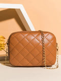 ZEMIMAAS Urban Chic Brown pu leather crossbody bag, view 3