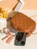 ZEMIMAAS Urban Chic Brown pu leather crossbody bag, view 4