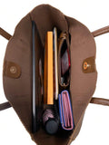 ZEMIMAAS Mustard pu leather tote bag, view 8