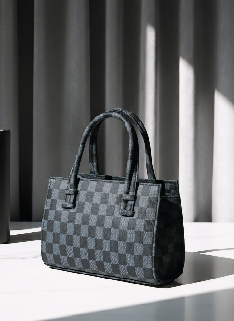 ZEMIMAAS Handbag Mini Checkered – Black