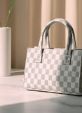 ZEMIMAAS Mini Checkered Beige canvas handbag, view 3