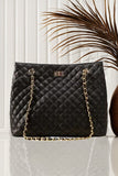 ZEMIMAAS Cloud Chic Black pu leather tote bag