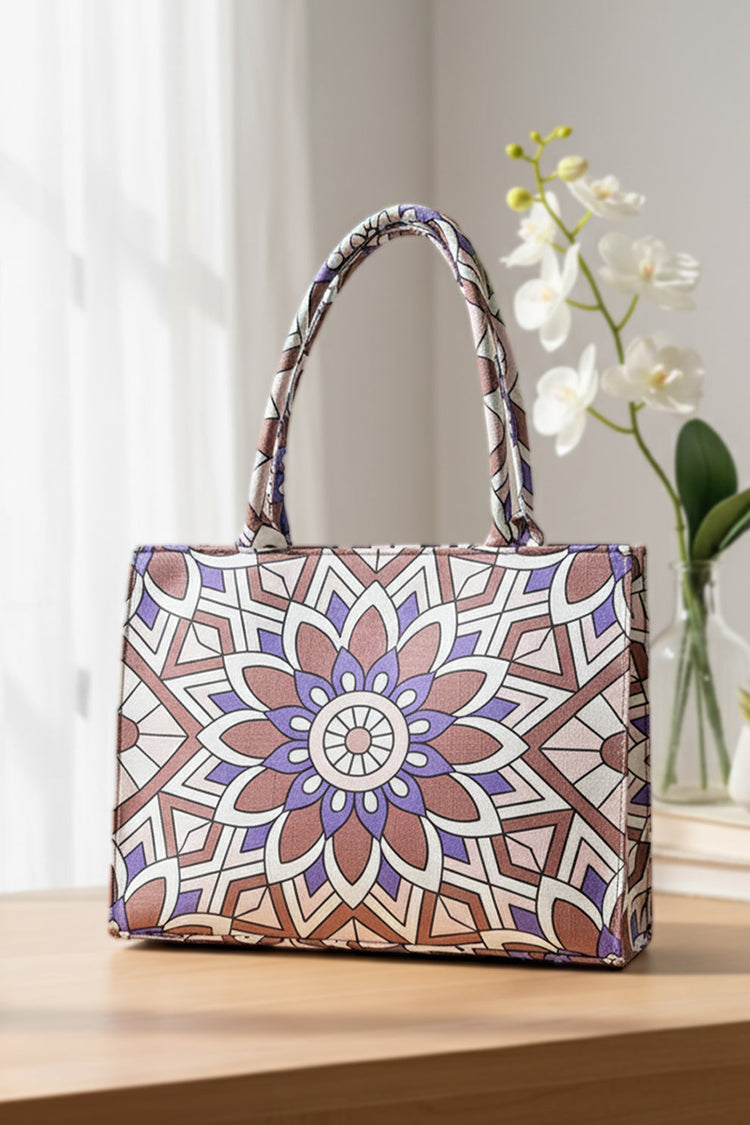 ZEMIMAAS Canvas Tote Lavender Bloom