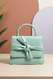 ZEMIMAAS ElleKnot Cyan pu leather handbag