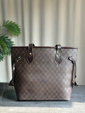 ZEMIMAAS Checkered Brown canvas tote bag, view 5