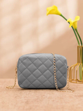 ZEMIMAAS Urban Chic Gray pu leather crossbody bag, view 3