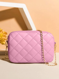 ZEMIMAAS Urban Chic Pink pu leather crossbody bag, view 3