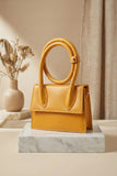 ZEMIMAAS Jacqumues Gold Yellow handbag, view 2