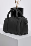 ZEMIMAAS Pace Duffle Black pu leather handbag