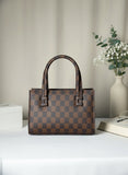 ZEMIMAAS Mini Checkered Brown canvas handbag, view 3