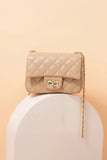 ZEMIMAAS Docklock Beige pu leather crossbody bag, view 2