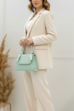 ZEMIMAAS Mini Prism Cyan pu leather handbag, view 3