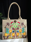 ZEMIMAAS Jute Blush Wood Beige tote bag