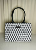 ZEMIMAAS Handle White canvas tote bag, view 5