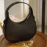 ZEMIMAAS Hobo Black pu leather handbag