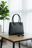 ZEMIMAAS Élan Black pu leather shoulder bag