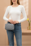 ZEMIMAAS Urban Chic Gray pu leather crossbody bag, view 2