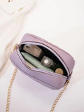 ZEMIMAAS Urban Chic Lilac pu leather crossbody bag, view 5