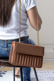 ZEMIMAAS Wanderlite Brown pu leather shoulder bag, view 2