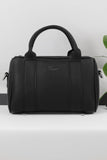 ZEMIMAAS Pace Duffle Black pu leather handbag, view 4