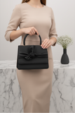 ZEMIMAAS ElleKnot Black pu leather handbag, view 2