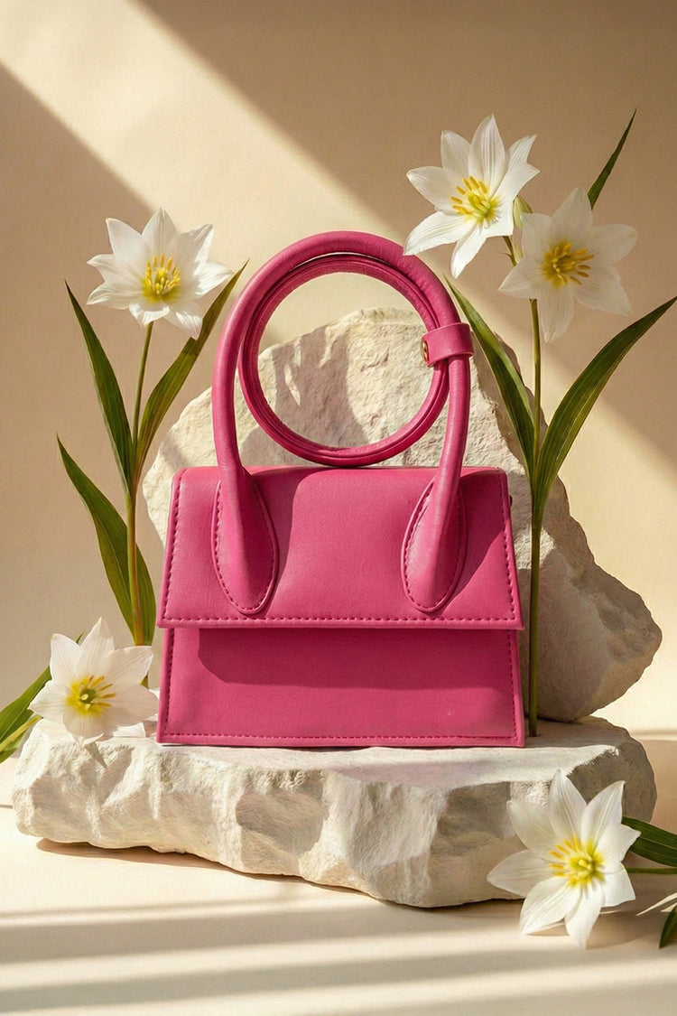 ZEMIMAAS Halo Handbag – Raspberry Pink