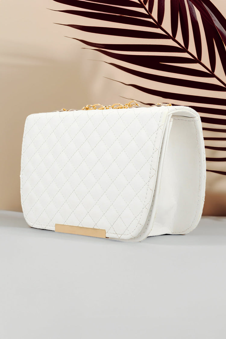ZEMIMAAS Shoulder Bag Quilted Charm – White