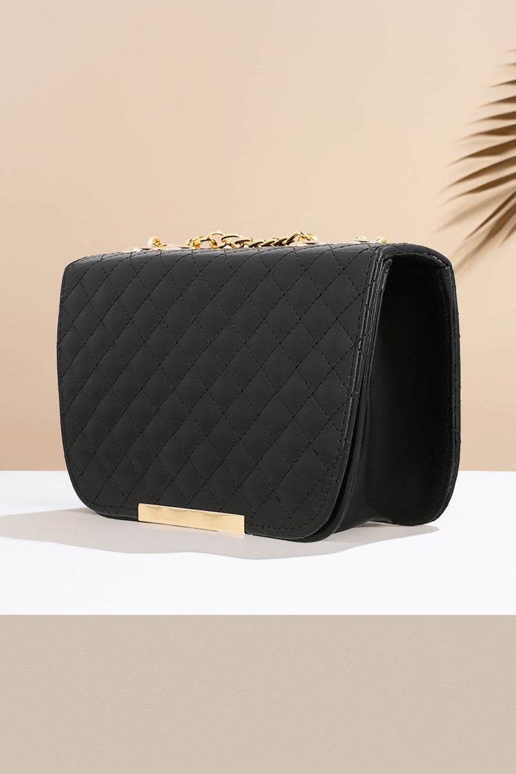 ZEMIMAAS Shoulder Bag Quilted Charm – Black