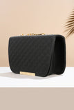 ZEMIMAAS Quilted Charm Black pu leather shoulder bag