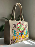 ZEMIMAAS Jute Blush Wood Beige tote bag, view 3