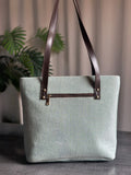 ZEMIMAAS Luxe Grace Sage Green tote bag, view 4