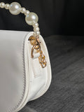 ZEMIMAAS White Midnight Pearl pu leather handbag, view 6