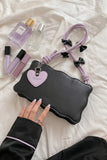 Zemimaas Handbag Baggie - Black (Lilac Strap)