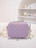 ZEMIMAAS Urban Chic Lilac pu leather crossbody bag, view 6