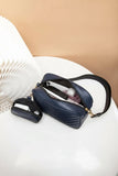 ZEMIMAAS Chevron Coin Navy Blue pu leather crossbody bag, view 4