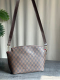 ZEMIMAAS Checkered Brown canvas tote bag, view 7