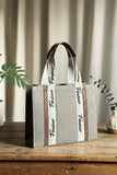 ZEMIMAAS Modern Muse Grey canvas tote bag, view 2