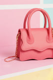 ZEMIMAAS Muffin Bright Pink pu leather handbag, view 2