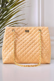 ZEMIMAAS Cloud Chic Peach pu leather tote bag