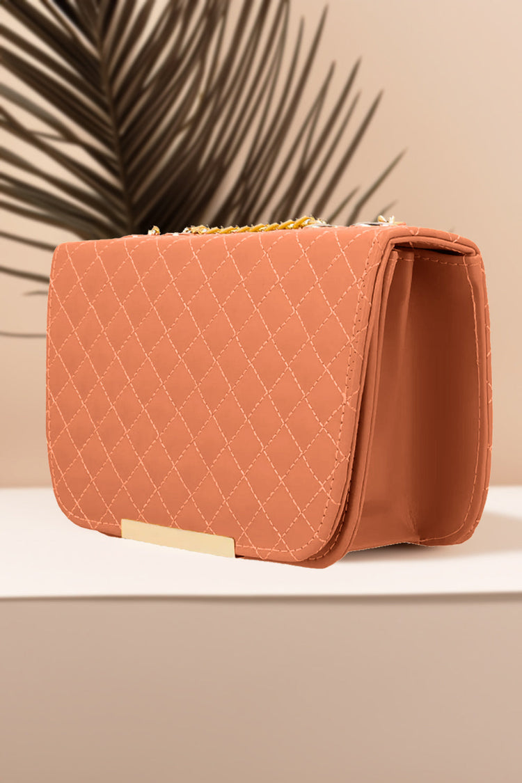 ZEMIMAAS Shoulder Bag Quilted Charm – Bronze