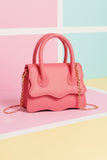 ZEMIMAAS Muffin Bright Pink pu leather handbag, view 3