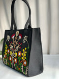 ZEMIMAAS Jute Blush Wood Black tote bag, view 2