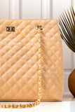 ZEMIMAAS Cloud Chic Peach pu leather tote bag, view 2